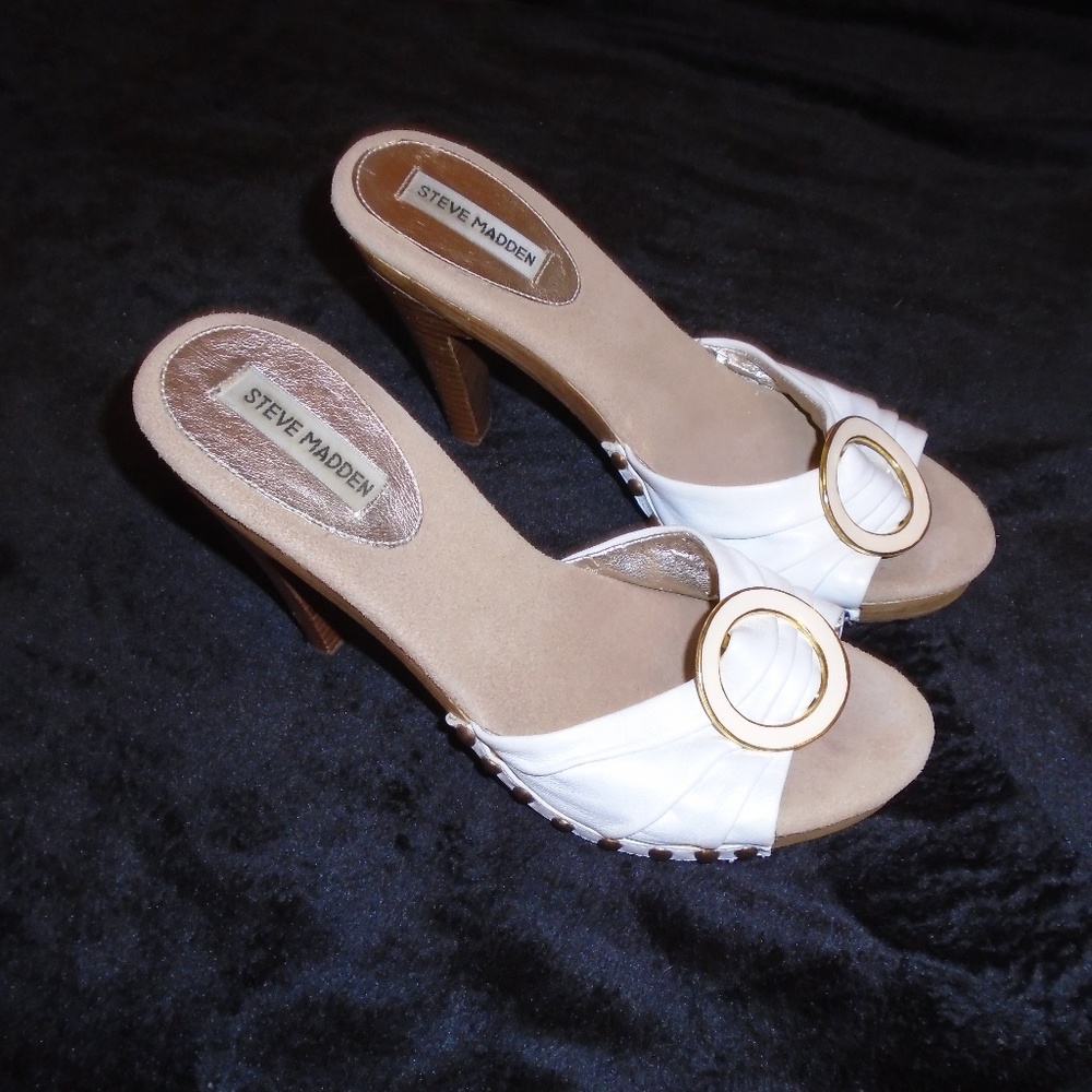 Steve Madden Heel Open Toe Dress Sandals Size 7.5